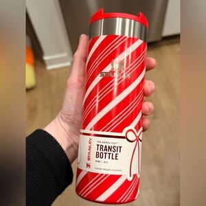 Stanley AeroLight 16oz Insulated Bottle Holiday Candy Cane Red